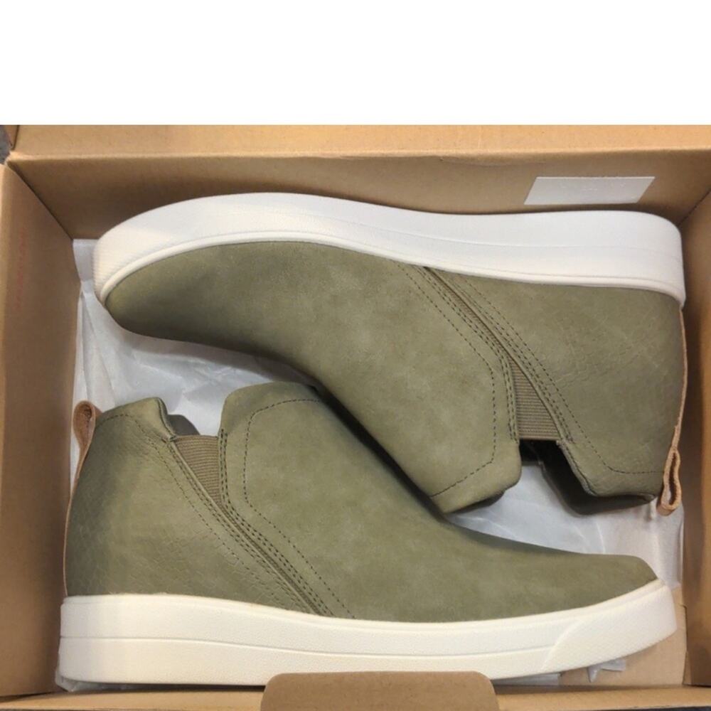 Ryka Vera Women High-Top Sneaker Size 8.5 W Green Hidden Wedge Heel Slip-On New - Picture 8 of 9